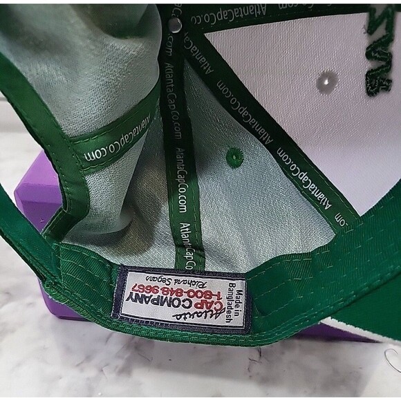 Alcazar Shriners Mens Hat Cap Adjustable Strapback White Green - Picture 6 of 7